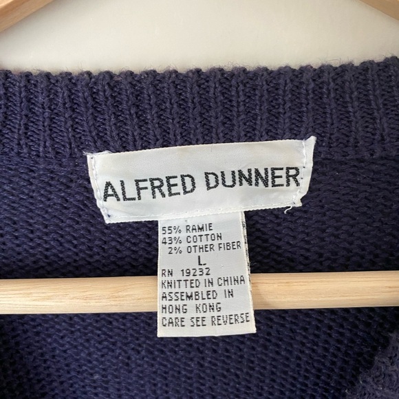 Vintage Alfred Dunner Womens Patriotic Embroidered Knit Sweater Size Large - Picture 9 of 11